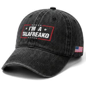 I Am A Talafreako James Talarico Washed Cotton Baseball Cap US Senate Texas Election
