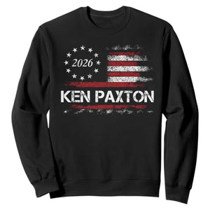 Ken Paxton for Texas Senate Sweatshirt US Senator Campaign Vintage American Flag