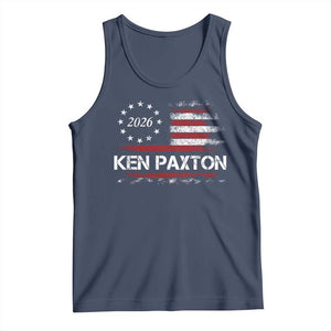 Ken Paxton for Texas Senate Tank Top US Senator Campaign Vintage American Flag