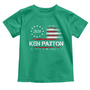 Ken Paxton for Texas Senate Toddler T Shirt US Senator Campaign Vintage American Flag