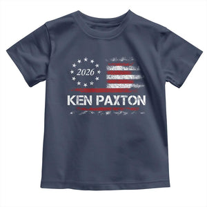 Ken Paxton for Texas Senate Toddler T Shirt US Senator Campaign Vintage American Flag
