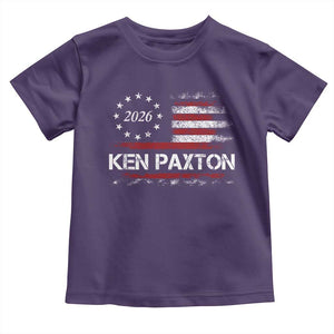Ken Paxton for Texas Senate Toddler T Shirt US Senator Campaign Vintage American Flag