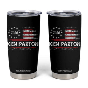 Ken Paxton for Texas Senate Tumbler Cup US Senator Campaign Vintage American Flag
