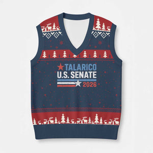 James Talarico US Senate 2026 V-Neck Knit Sweater Vest Texas Senate Race Stars and Stripes