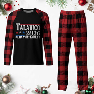 James Talarico 2026 Flip The Tables Plaid Pajama Set Texas Senate