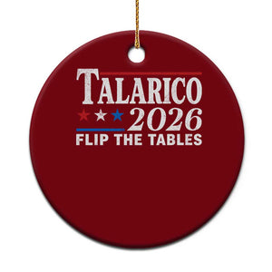 James Talarico 2026 Flip The Tables Ceramic Ornament Texas Senate