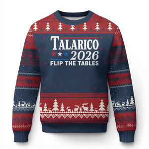 James Talarico 2026 Flip The Tables Ugly Christmas Sweater Texas Senate