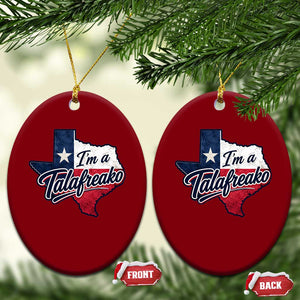 I Am A Talafreako James Talarico Ceramic Ornament US Senate Vintage Texas Map