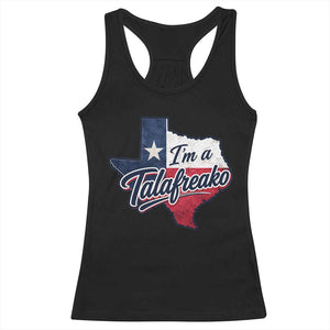 I Am A Talafreako James Talarico Racerback Tank Top US Senate Vintage Texas Map