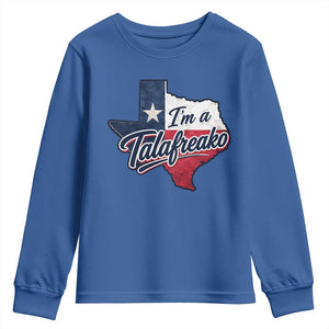 I Am A Talafreako James Talarico Youth Sweatshirt US Senate Vintage Texas Map