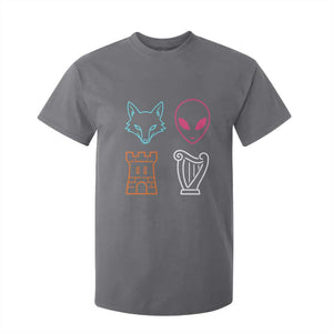Fox Alien Castle Harp Retro T Shirt For Kid San Antonio Texas Sports