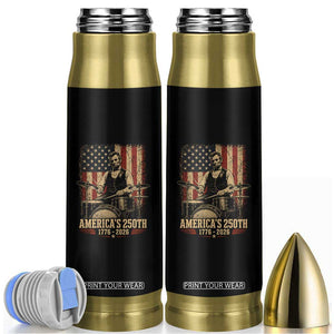America's 250th Abraham Lincoln Playing Guitar 1776 2026 Bullet Tumbler Funny Electric Guitar Player
