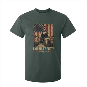 America's 250th Abraham Lincoln Playing Guitar 1776 2026 T Shirt For Kid Funny Electric Guitar Player