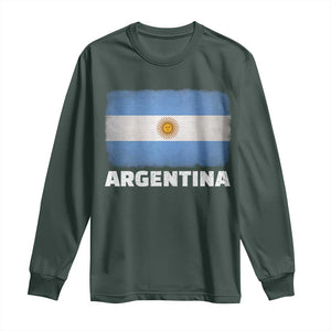 Vintage Argentina Flag Sun of May Argentinian Souvenir Long Sleeve Shirt