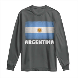 Vintage Argentina Flag Sun of May Argentinian Souvenir Long Sleeve Shirt