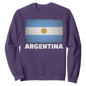 Vintage Argentina Flag Sun of May Argentinian Souvenir Sweatshirt