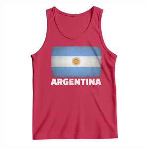 Vintage Argentina Flag Sun of May Argentinian Souvenir Tank Top