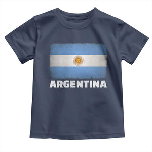 Vintage Argentina Flag Sun of May Argentinian Souvenir Toddler T Shirt