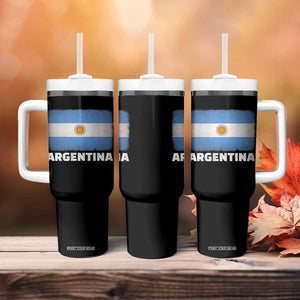 Vintage Argentina Flag Sun of May Argentinian Souvenir Tumbler With Handle