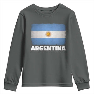 Vintage Argentina Flag Sun of May Argentinian Souvenir Youth Sweatshirt