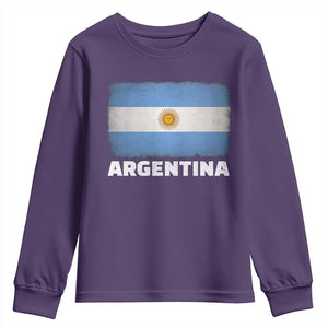 Vintage Argentina Flag Sun of May Argentinian Souvenir Youth Sweatshirt