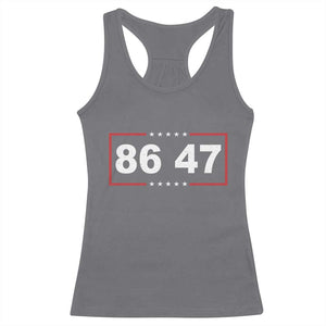 Vintage 8647 Racerback Tank Top US Political FDT Stars And Stripes