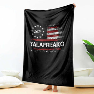 Talafreako James Talarico 2026 Throw Blanket US Senate Texas Vintage American Flag