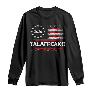 Talafreako James Talarico 2026 Long Sleeve Shirt US Senate Texas Vintage American Flag