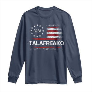 Talafreako James Talarico 2026 Long Sleeve Shirt US Senate Texas Vintage American Flag