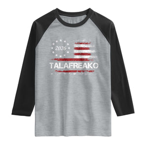 Talafreako James Talarico 2026 Raglan Shirt US Senate Texas Vintage American Flag