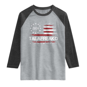 Talafreako James Talarico 2026 Raglan Shirt US Senate Texas Vintage American Flag