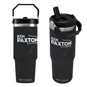 Ken Paxton for US Senate Flip Straw Tumbler Texas Senate Race 2026