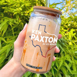 Ken Paxton for US Senate Glass Can Texas Senate Race 2026
