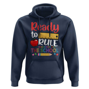 Ready To Rule The School Hoodie First Day Of School Ruler TS11 Navy Print Your Wear
