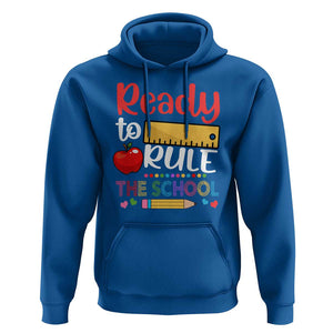 Ready To Rule The School Hoodie First Day Of School Ruler TS11 Royal Blue Print Your Wear