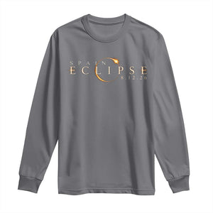Spain Solar Eclipse 2026 Long Sleeve Shirt August 12 2026 Total Eclipse