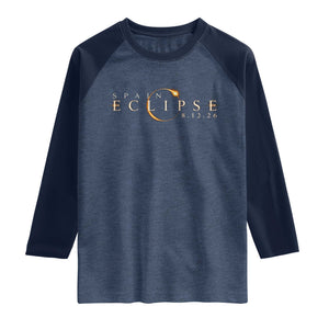 Spain Solar Eclipse 2026 Raglan Shirt August 12 2026 Total Eclipse