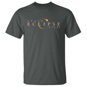 Spain Solar Eclipse 2026 T Shirt August 12 2026 Total Eclipse