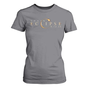 Spain Solar Eclipse 2026 T Shirt For Women August 12 2026 Total Eclipse
