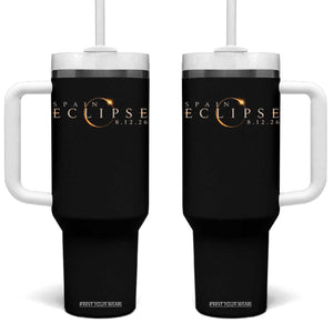 Spain Solar Eclipse 2026 Tumbler With Handle August 12 2026 Total Eclipse