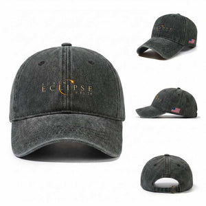 Spain Solar Eclipse 2026 Washed Cotton Baseball Cap August 12 2026 Total Eclipse