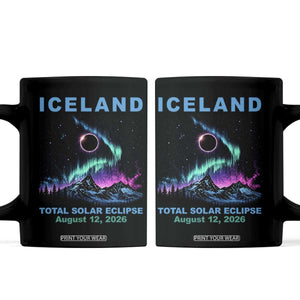 Iceland Total Solar Eclipse 2026 Coffee Mug August 12 Eclipse Totality Chaser Aurora Northern Lights