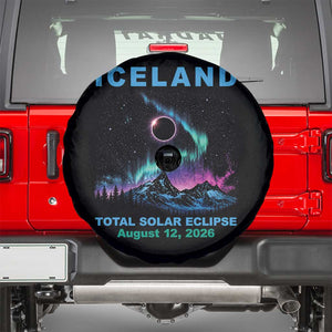 Iceland Total Solar Eclipse 2026 Spare Tire Cover August 12 Eclipse Totality Chaser Aurora Northern Lights