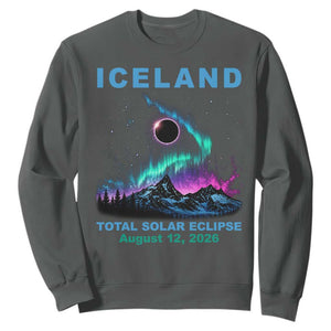Iceland Total Solar Eclipse 2026 Sweatshirt August 12 Eclipse Totality Chaser Aurora Northern Lights