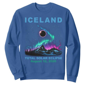 Iceland Total Solar Eclipse 2026 Sweatshirt August 12 Eclipse Totality Chaser Aurora Northern Lights
