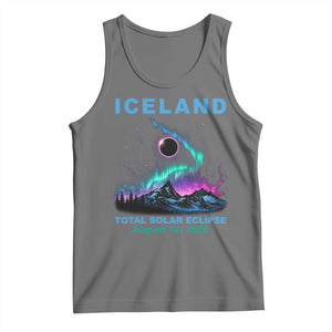 Iceland Total Solar Eclipse 2026 Tank Top August 12 Eclipse Totality Chaser Aurora Northern Lights