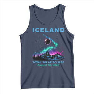Iceland Total Solar Eclipse 2026 Tank Top August 12 Eclipse Totality Chaser Aurora Northern Lights