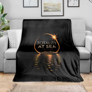 Total Solar Eclipse At Sea 2026 Throw Blanket Totality Eclipse Cruise
