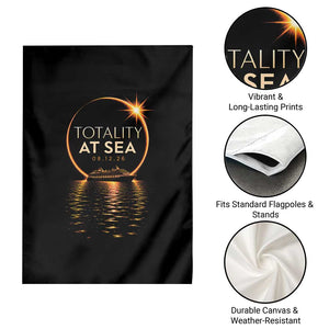 Total Solar Eclipse At Sea 2026 Garden Flag Totality Eclipse Cruise