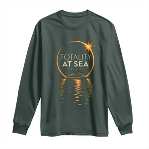 Total Solar Eclipse At Sea 2026 Long Sleeve Shirt Totality Eclipse Cruise